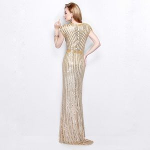 Primavera Couture Dresses - PRIMAVERA COUTURE V NECK SEQUINED GOWN 1709 Primavera Couture Dresses - PRIMAVERA COUTURE V NECK SEQUINED GOWN 1709